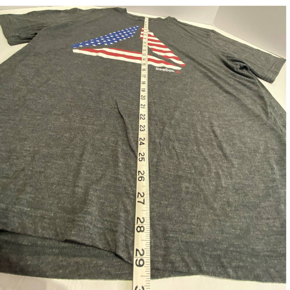 Reebok Delta Flag USA Tee Gray for Men Size 2XL - Picture 4 of 5